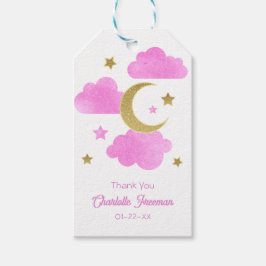 Sobre a etiqueta do presente do Chá de fraldas ros