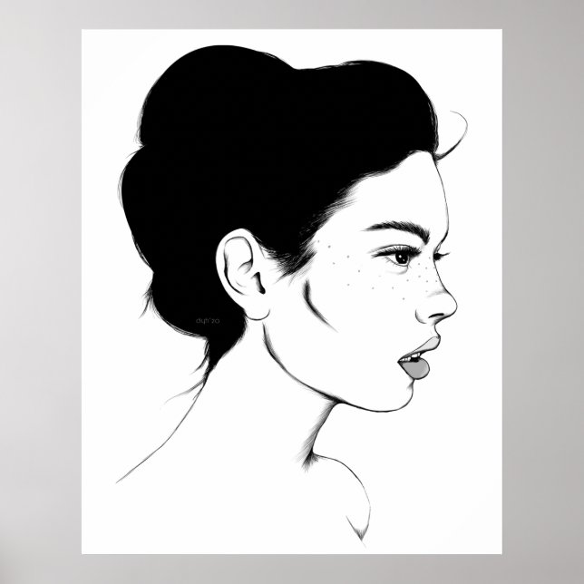 Sobre A Impressão De Arte Menina (Frente)