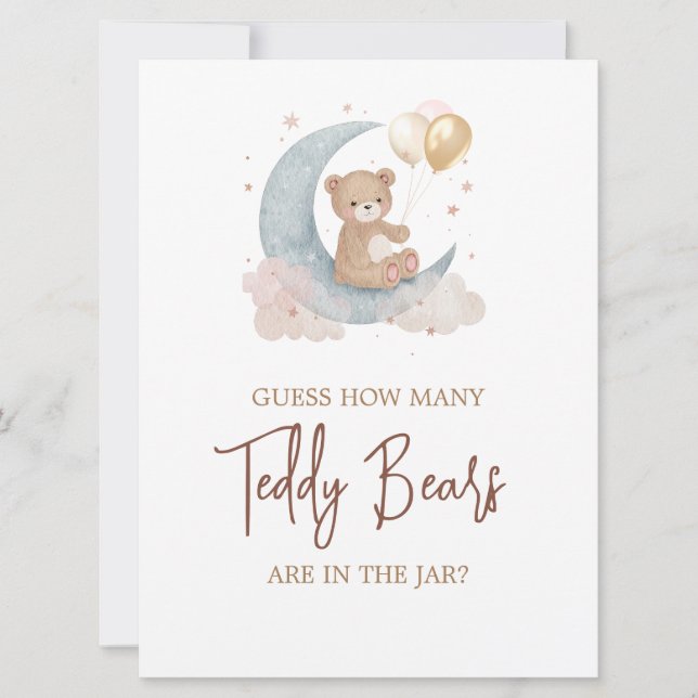 Sobre a Lua adivinha quantos cartões de jogo de ur (Frente)