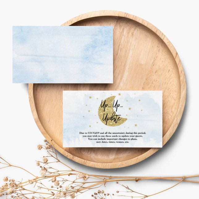 Sobre A Lua | Cartões de atualização de Chá de fra (Criador carregado)