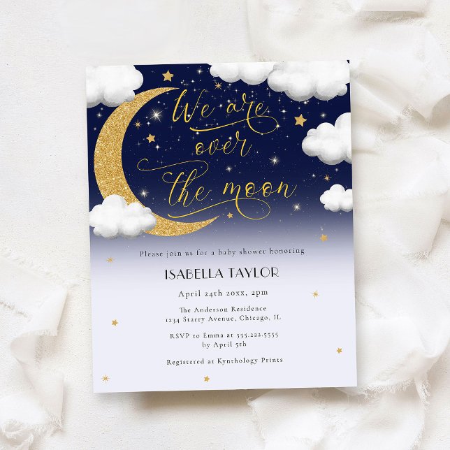 Sobre a Lua Chá de fraldas Neutro de Gênero (Criador carregado)