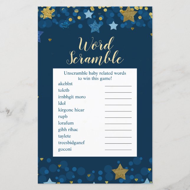 Sobre A Lua Dourada Palavra De Chá de fraldas (Frente)