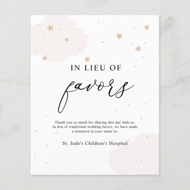 Sobre a Lua Em vez de favores (Frente)