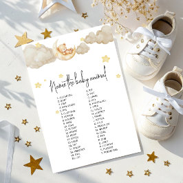 Sobre a Lua Jogo do Nome do Animal da Bebê para Be