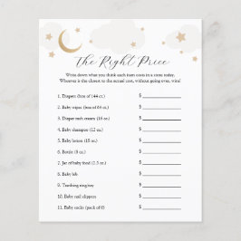 Sobre a Lua, o Jogo do Chá de fraldas de Preço