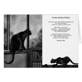 Sobre a morte de Raku - cartão