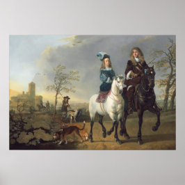 sobre Horseback - Aelbert Cuyp Fine Art Poster