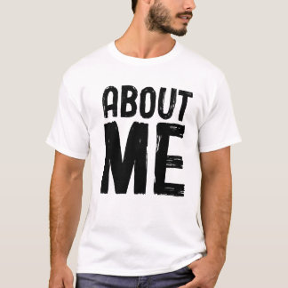 Sobre mim para camiseta básica masculina