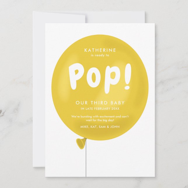 Sobre o anúncio de gravidez na Pop (Frente)