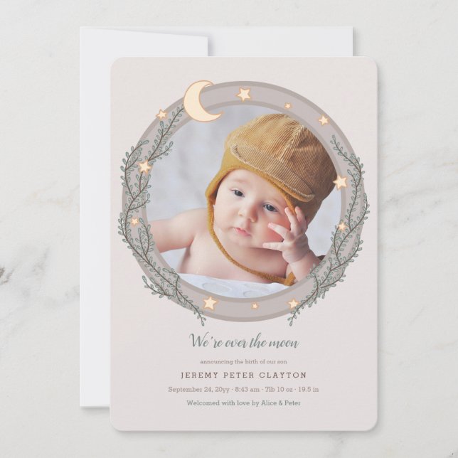 Sobre o anúncio de nascimento da Lua (Frente)