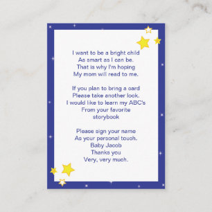 Sobre o bebê da lua   traga um cartão de livro