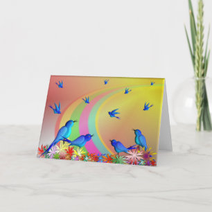 SOBRE O cartão de saudação RAINBOW.