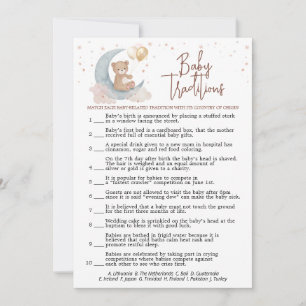 Sobre o Chá de fraldas da Lua - Cartão de Jogo Ver