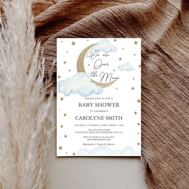 Sobre o Convite para Chá de fraldas Azul-Lua (Criador carregado)