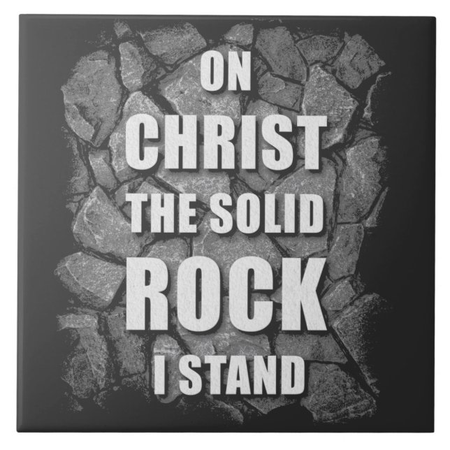 Sobre O Cristo Do Solid Rock I Stand Christian Fai (Frente)