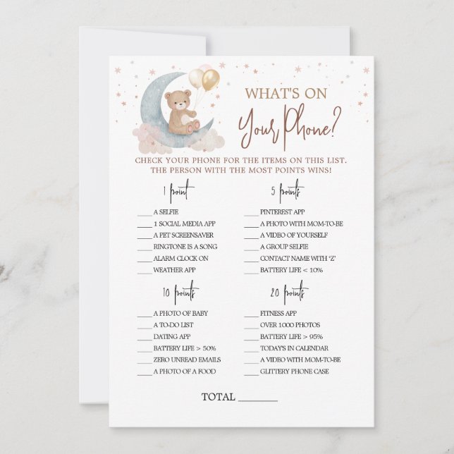 Sobre o infantário da lua O que há no seu cartão t (Frente)