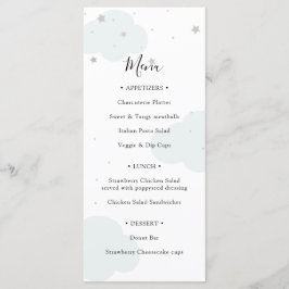 Sobre o Menu Chá de fraldas da Lua