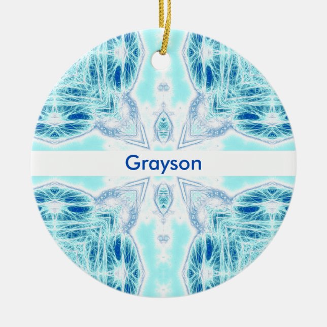 Sobre O Ornamento De Cerâmica De Gelo (Frente)