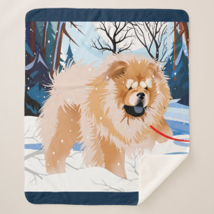 SOBRE O RIO Red Chow Sherpa cobertor