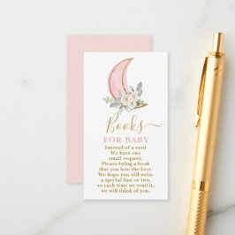 Sobre os livros da lua para o cartão da menina