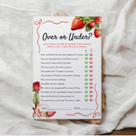 Sobre ou Sob Jogo | Jogo do chá de fraldas