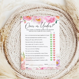 Sobre ou Sob Jogo | Jogo do chá de fraldas