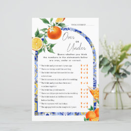 Sobre ou Sob o Jogo Bridal do Spritz Mediterrâneo