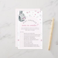 Sobre Ou Sob O Jogo De Chá de fraldas Rosa Elefant