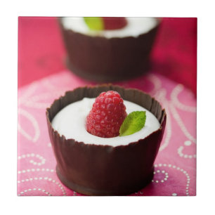 Sobremesa branca da musse de chocolate