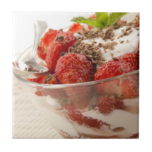 Sobremesa da morango com Yogurt fresco (Frente)