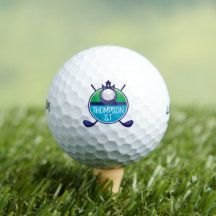 Sobrenome crie ou iniciais bolas de golfe monogram