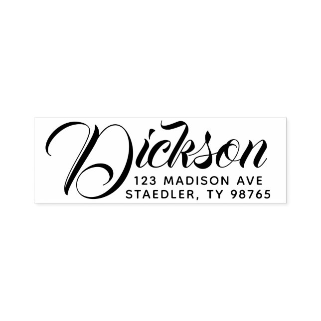 Sobrenome de Autoimpressão Endereço Carimbo (Design)