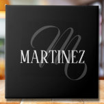 Sobrenome Personalizado Elegante Preto | Nome<br><div class="desc">Nome Personalizado Elegante Preto. Você pode optar por adicionar seu nome,  o nome de um ente querido ou uma mensagem especial. Seja um presente sincero para alguém que lhe é caro ou um tratamento pessoal,  a escolha é sua.</div>