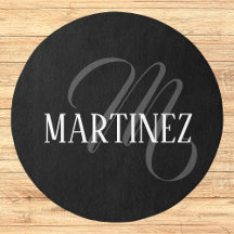 Sobrenome Personalizado Elegante Preto | Nome