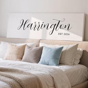 Sobrenome - Sinal de longa Canvas -  - Arte de pre