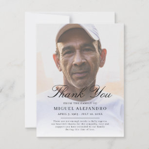 Sobrepor o Cartões de agradecimentos Elegante de S