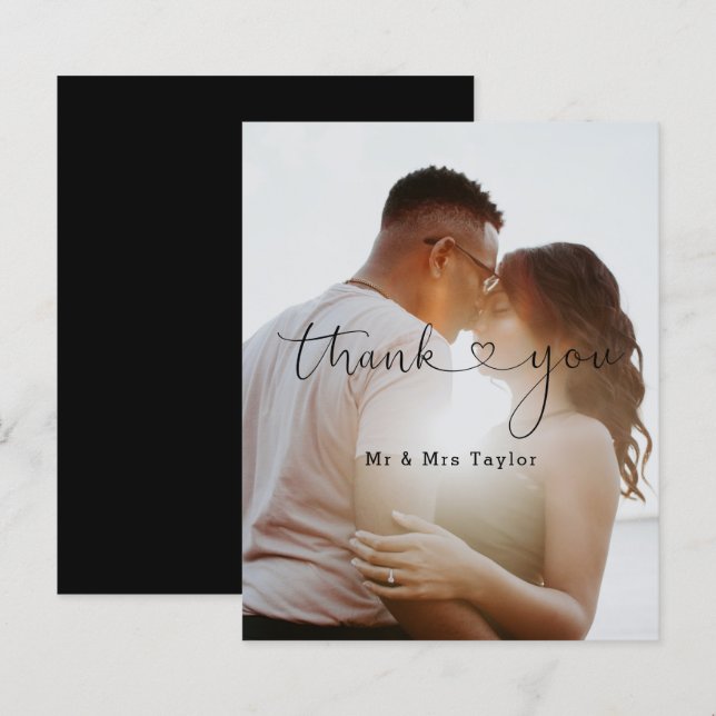 Sobreposição de Agradecimento com Foto Personaliza (Frente/Verso)