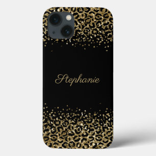 Sobreposição de brilho com estampa de leopardo pre