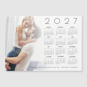 Sobreposição de Foto de Calendário de 2027 Favor d