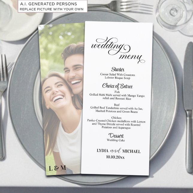 Sobreposição de Foto de Texto Simples 4x9'' Menu d (Criador carregado)