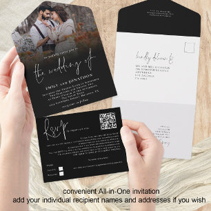 Sobreposição de Foto Moderna Script de Código QR P