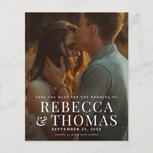 Sobreposição de Fotografias Modernas de Orçamento  (Frente)