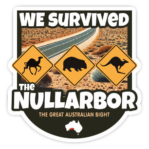 Sobrevivemos ao Nullarbor, o adesivo da Austrália