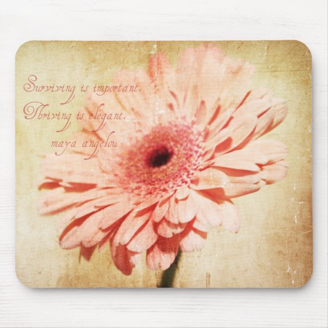 "Sobrevivendo. " Mousepad de prosperidade (Frente)