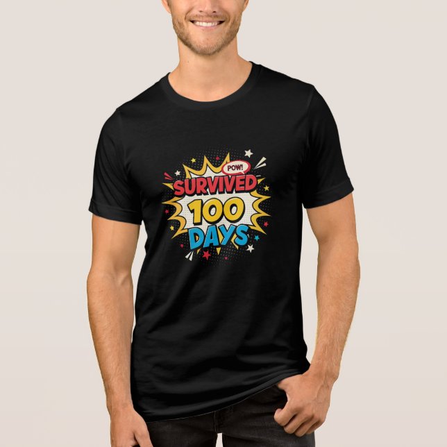 Sobreviveu a 100 dias: Uma camiseta Adventure de L (Frente)