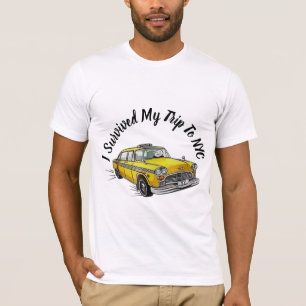 Sobrevivi à Minha Viagem para a Camiseta do Táxi A