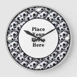 Soccer Balls Enquadra Seu Relógio De Parede Fotogr