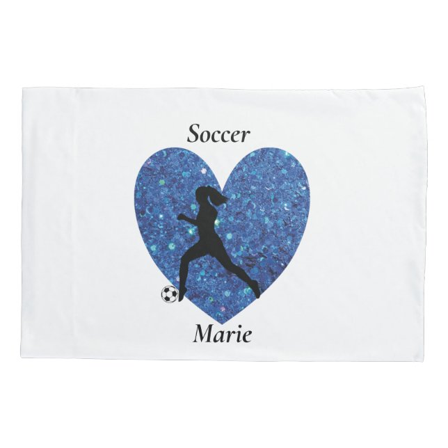  Soccer Girl Heart, Personalized Name soccer Girl (Verso)