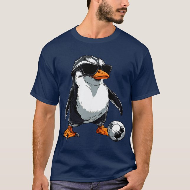 Soccer Penguin - Camisa de futebol (Frente)