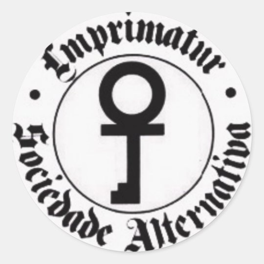 Sociedade Alternativa Adesivo Redondo